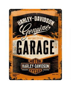 Emaille bord Harley-Davidson Garage 30x40