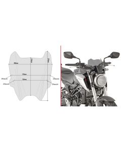 Givi A1164 Smoke Windscherm Honda CB 125 R / CB 300 R