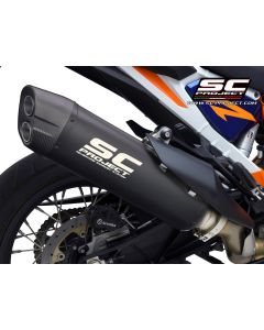 SC Project Adventure Slip-On Uitlaat Mat Zwart KTM 1290 Super Adventure S / R Vanaf 2021
