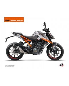 Kitgraphik Sticker set KTM Duke 125 DELTA GREY ORANGE