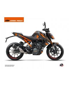Kitgraphik Sticker set KTM Duke 125 DELTA BLACK ORANGE
