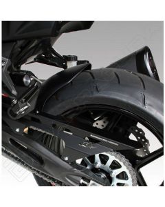 Barracuda Achterspatbord Kawasaki Z750 2007-2014 mat zwart + kettingkast alu zwart